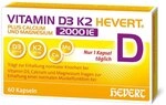 Vitamin D3 K2 Hevert + Calcium und Magnesium 2000 IE Kapseln