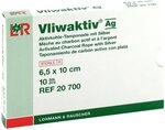Vliwaktiv Ag Aktivkohle Tampon.m.silber 6,5x10 cm