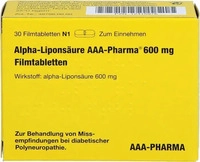 PZN-DE 12415976, AAA - Pharma Alpha Lipons&auml;ure Aaa Pharma 600 mg Filmtabletten (30
