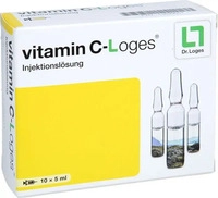 PZN-DE 13699651, Dr. Loges + Vitamin C Loges 5 ml Injektionsl&ouml;sung 10X5 ml,