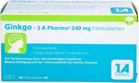PZN-DE 14128896, Ginkgo - 1 A Pharma 240 mg Filmtabletten 60 stk