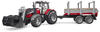 bruder 02046, Bruder Landwirtschafts Modell Massey Ferguson Mit Frontlader und