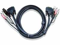 ATEN 2L-7D02U, ATEN KVM Anschlusskabel [2x Klinkenstecker 3.5 mm, DVI-Stecker