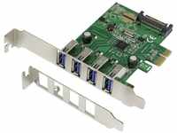 Renkforce RF-3633348, Renkforce 4 Port USB 3.2 Gen 1-Controllerkarte USB-A PCIe