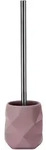 WC-B&uuml;rsten-Halter CRACKLE (LBH 10,60x10,60x39 cm) - rosa - LBH 10,60x10,60x39...