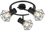 Deckenspot CAGE 3-flammig (DH 29x19 cm) - schwarz - DH 29x19 cm