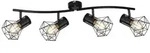 Deckenspot CAGE 4-flammig (BHT 80x19x22,50 cm) - schwarz - BHT 80x19x22,50 cm