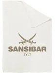 Wohndecke SANSIBAR wei&szlig;/taupe (BL 150x200 cm) - wei&szlig; - BL 150x200 cm