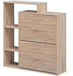 Schuhschrank MASSA (LBH 85x24x93 cm) - braun - LBH 85x24x93 cm