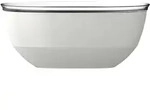Schale SILUETA (BHT 30,10x12,70x30,10 cm) - wei&szlig; - BHT 30,10x12,70x30,10 cm
