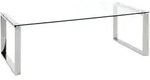 Couchtisch Edelstahl (BHT 120x40x60 cm) - silber - BHT 120x40x60 cm