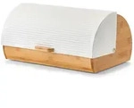 Brotkasten BAMBOO wei&szlig; (BHT 39x27x19 cm) - wei&szlig; - BHT 39x27x19 cm