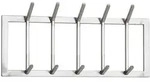 Wandgarderobe (LBH 65x10x30 cm) - silber - LBH 65x10x30 cm