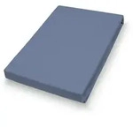 Spannbettlaken Jersey blau (BL 190x200 cm) - blau - BL 190x200 cm