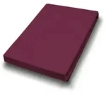 Spannbettlaken Jersey bordeaux (BL 190x200 cm) - rot - BL 190x200 cm
