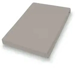 Spannbettlaken Jersey kiesel (BL 190x200 cm) - grau - BL 190x200 cm