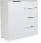Kommode SYRINA (BHT 90x99x40 cm) - wei&szlig; - BHT 90x99x40 cm
