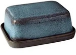 Butterdose LAVE GLACE (BHT 11,70x6,30x14,70 cm) - blau - BHT 11,70x6,30x14,70 cm