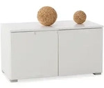 Sitzbank SUNSHINE (BHT 80x43x40 cm) - wei&szlig; - BHT 80x43x40 cm