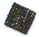 Untersetzer cilio LANA GRIGIO (LB 20x20 cm) - schwarz - LB 20x20 cm