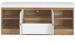 Lowboard ASMUS EICHE (BHT 161x68x45 cm) - wei&szlig; - BHT 161x68x45 cm