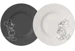 Dessertteller-Set MICKEY MOUSE (DH 21,70x2,10 cm) - schwarz - DH 21,70x2,10 cm