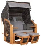 Strandkorb CLASSIC XL (BHT 130x160x80 cm) - BHT 130x160x80 cm