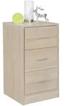Nachttisch FOGGIA (LBH 38x35x68 cm) - braun - LBH 38x35x68 cm