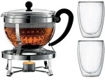 Teebereiter-Set bodum CHAMBORD (LBH 22.70x32.50x25.80 cm) - silber - LBH