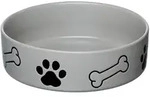 Napf MIKA DOG grau (DH 18x6 cm) - grau - DH 18x6 cm