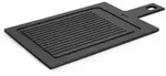 Schneidebrett WOLL mit Rillen (BHT 23x.70x44 cm) - schwarz - BHT 23x.70x44 cm