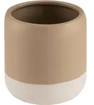 Zahnputzbecher LUNELLA (LBH 9x9x8.80 cm) - braun - LBH 9x9x8.80 cm