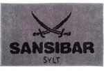 Badematte SANSIBAR (BL 60x100 cm) - silber - BL 60x100 cm