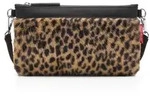 mini reisenthel pouch - leo fake fur (BHT 26x15x10 cm) - braun - BHT 26x15x10 cm