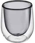 Trinkglas cilio VERONA (DH 6,40x6,60 cm) - grau - DH 6,40x6,60 cm