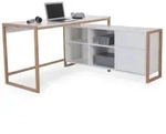 Eckschreibtisch DENVER (LBH 139x139x75 cm) - wei&szlig; - LBH 139x139x75 cm