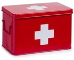 Medizinbox CROSS rot (BHT 32x20x19,50 cm) - rot - BHT 32x20x19,50 cm