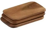 Fr&uuml;hst&uuml;cksbrett-Set ZASSENHAUS AKAZIE (LB 22x15 cm) - braun - LB 22x15 cm