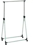 Rollgarderobe HARONI (BHT 89x165x47 cm) - silber - BHT 89x165x47 cm