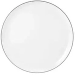 Speiseteller LIDO BLACK LINE (DH 26,20x2,40 cm) - wei&szlig; - DH 26,20x2,40 cm