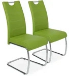 Freischwinger FLORA S 2er Set (BHT 42x98x57 cm) - Bezug: Lederlook - BHT 42x98x57 cm