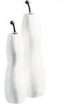 Essig/&Ouml;l-Flasche GRANDE (H 24,50 cm) - wei&szlig; - H 24,50 cm