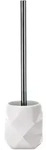 WC-B&uuml;rsten-Halter CRACKLE (LBH 10,60x10,60x39 cm) - wei&szlig; - LBH 10,60x10,60x39 cm