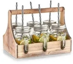 Trinkglas-Set in Kiste (LBH 29x22.50x22.10 cm) - wei&szlig; - LBH 29x22.50x22.10 cm