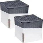Raumentfeuchter 2er Set CUBE (BHT 16,50x15,70x16,50 cm) - wei&szlig; - BHT