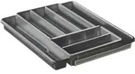 Besteckkasten DOMINO (LBH 39,70x34,10x5,10 cm) - grau - LBH 39,70x34,10x5,10 cm