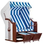 Strandkorb FEHMARN (BHT 124x159x87 cm) - BHT 124x159x87 cm