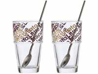 Latte-Macchiato-Glas-Set SOLO (BHT 9,10x20,20x8,70 cm)