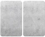 Herdabdeckplatte 2er Set BETON (BHT 30x5.50x52 cm) - BHT 30x5.50x52 cm
