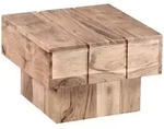 Beistelltisch LUCCA (LBH 44x44x30 cm) - braun - LBH 44x44x30 cm